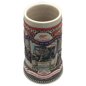 Miller high life 93436 MODEL T collector mug stine American achievements READ